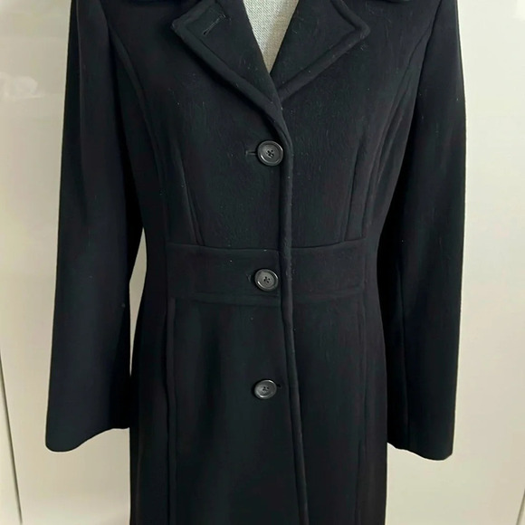 ANNE KLEIN Single Breast Wool  Coat, Size M - Picture 3 of 12